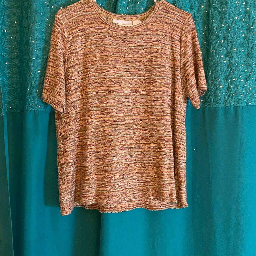 Women’s Short-Sleeved Multi-Colors Sweater